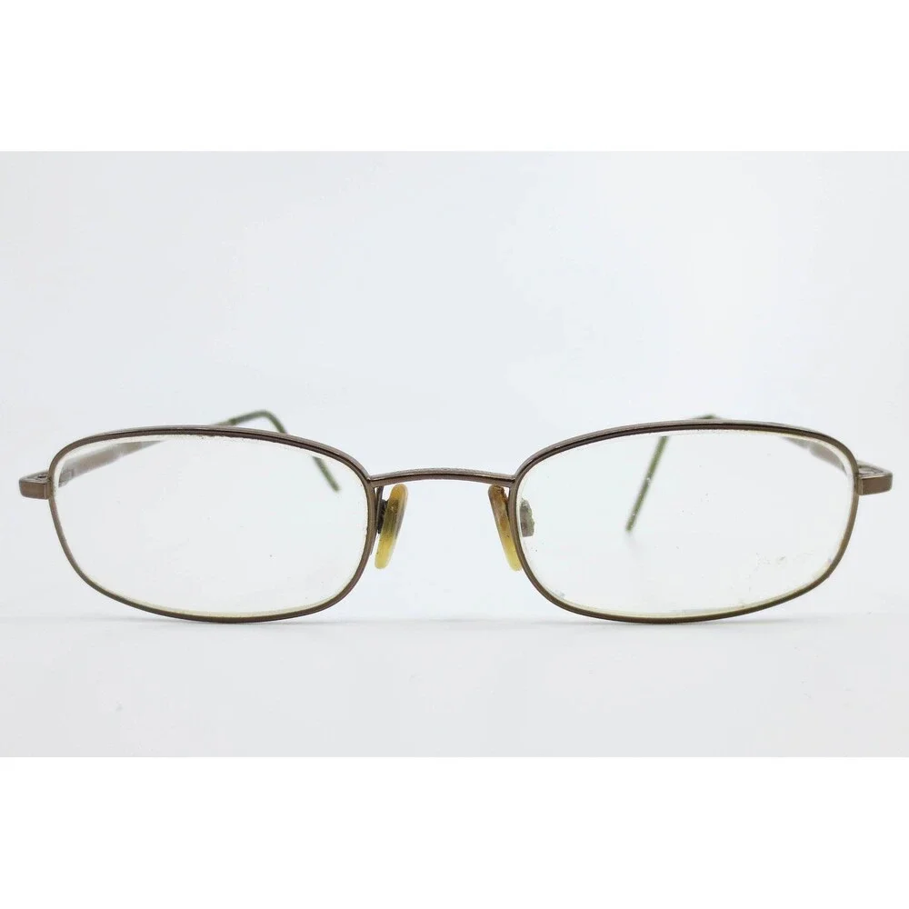 Giorgio Armani 1033 1138 Bronze Oval Metal Eyeglasses Frames Italy 48-19-125